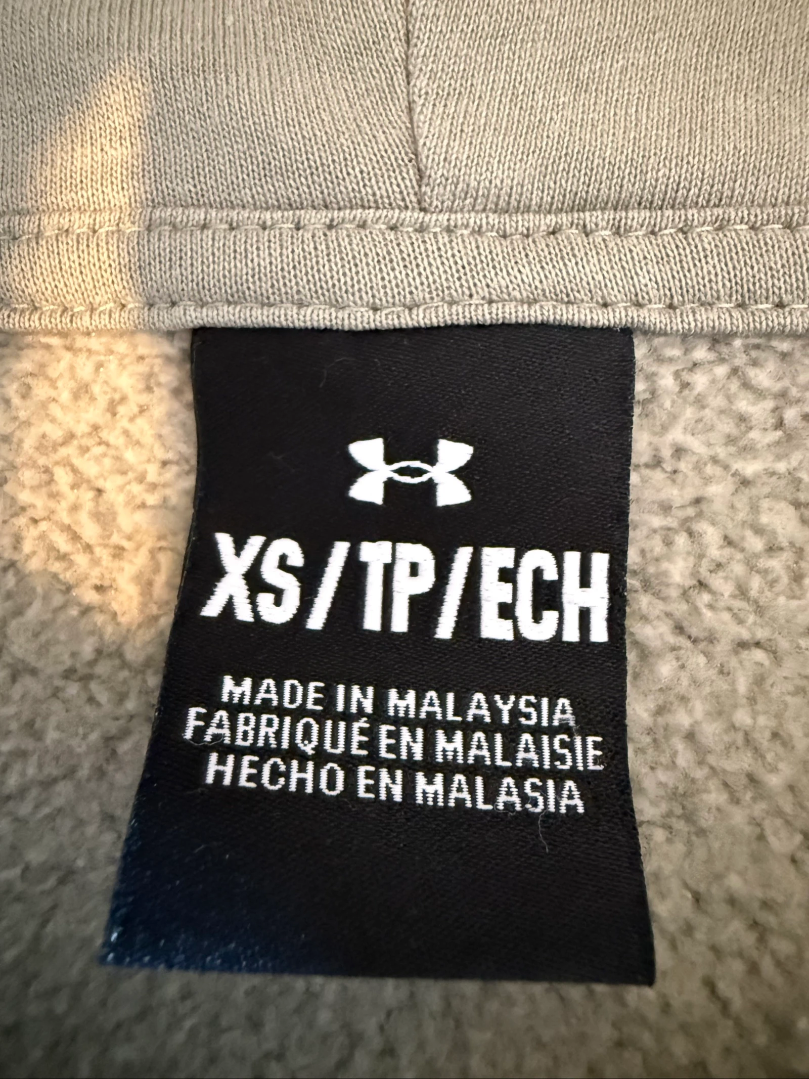 Under Armour men's oversized khaki sage green hoodie – photo 6